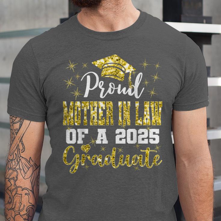 Super Proud Mother In Law Of 2025 Graduate Graduation Family Unisex Jersey T-Shirt