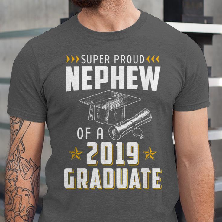 Super Proud Nephew Of A 2019 Graduate Shirt Graduation Unisex Jersey T-Shirt