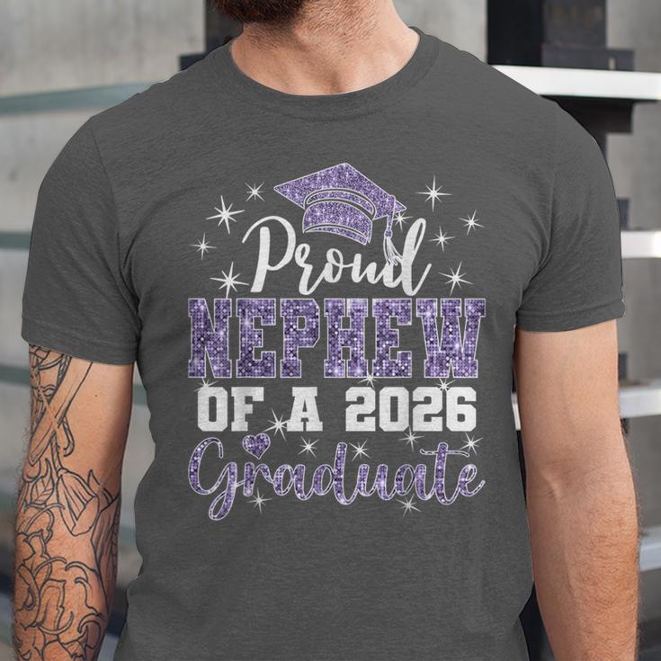Super Proud Nephew Of 2026 Graduate Senior Graduation Family Unisex Jersey T-Shirt