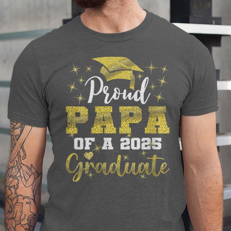 Super Proud Papa Of 2025 Graduate Senior Graduation Family Unisex Jersey T-Shirt