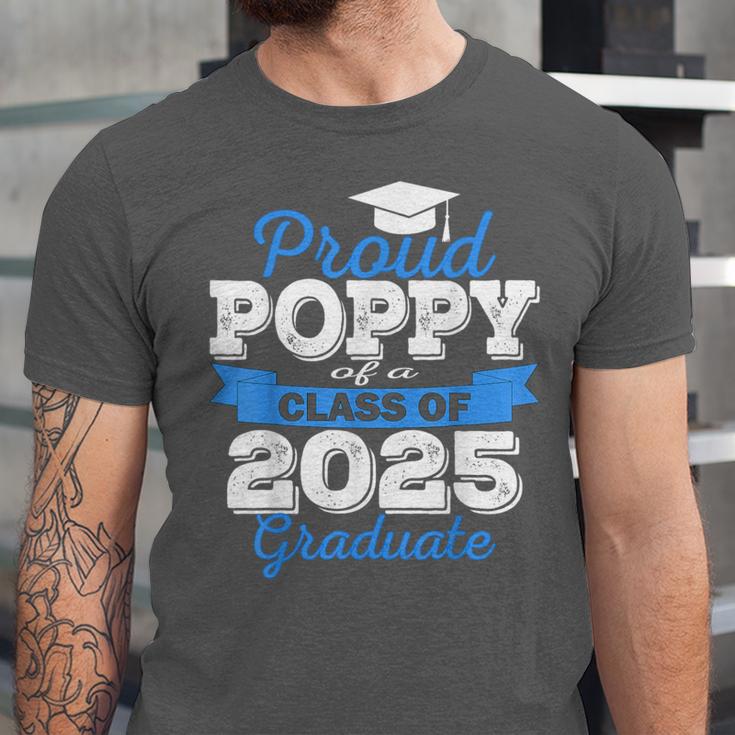 Super Proud Poppy Of 2025 Graduate Senior Graduation Family Unisex Jersey T-Shirt