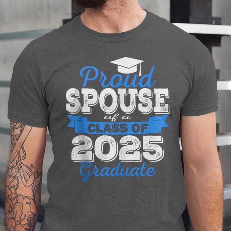 Super Proud Spouse Of 2025 Graduate Senior Graduation Family Unisex Jersey T-Shirt