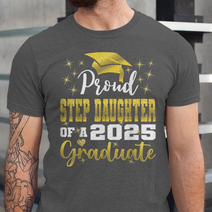Super Proud Step Daughter Of 2025 Graduate Graduation Family Unisex Jersey T-Shirt