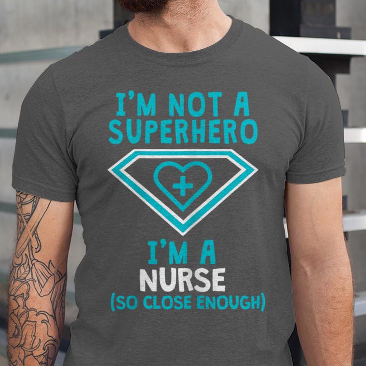 Superhero RN Nurse Shirt Graduation Unisex Jersey T-Shirt
