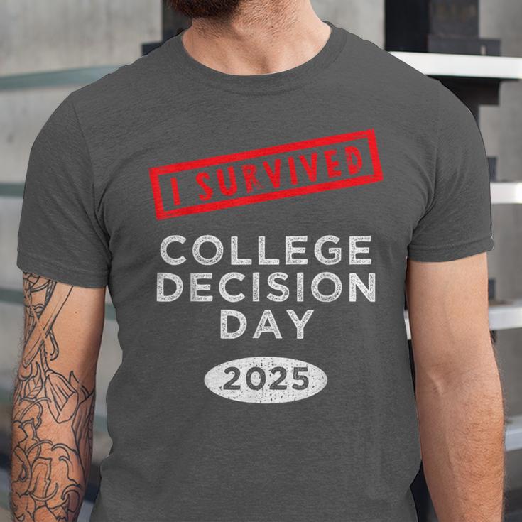 I Survived College Decision Day Graduation Class Of 25 Unisex Jersey T-Shirt