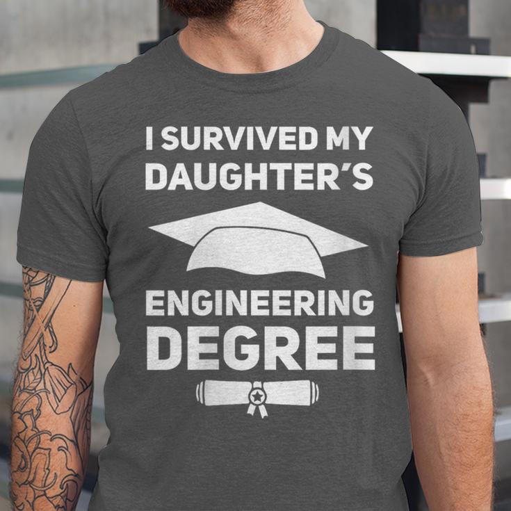 I Survived My Daughter's Engineering Degree Graduation Unisex Jersey T-Shirt