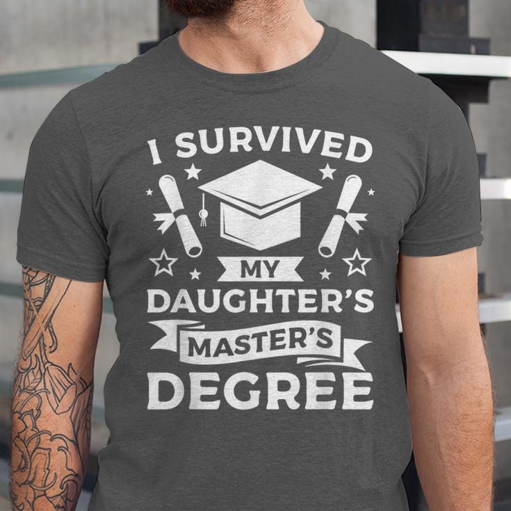 I Survived My Daughter's Master's Degree Graduation Unisex Jersey T-Shirt