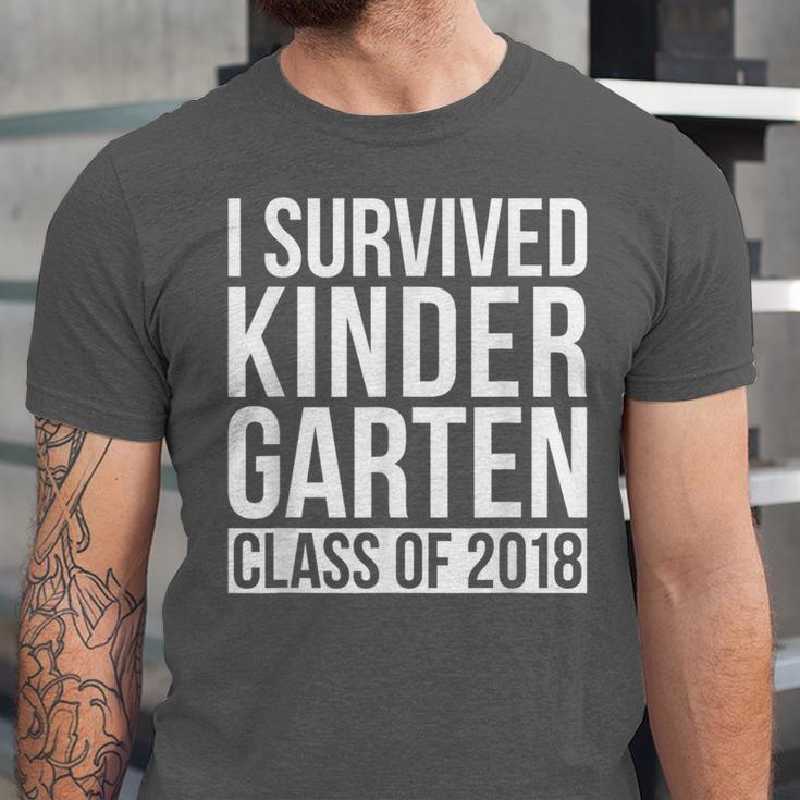 I Survived Kindergarten Class Of 2018 Graduation Shirt Unisex Jersey T-Shirt