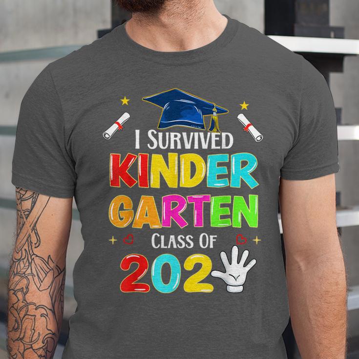 I Survived Kindergarten Graduation 2025 Graduate Boys Girls Unisex Jersey T-Shirt