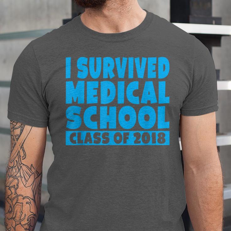 I Survived Medical School Class Of 2018 Graduation Unisex Jersey T-Shirt