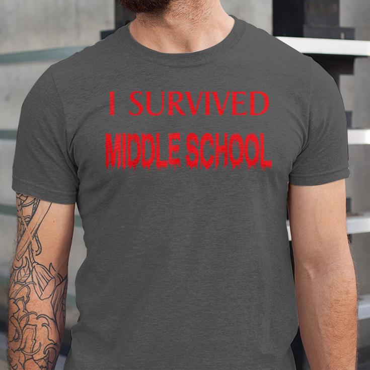 I Survived Middle School Graduation Shirt T-Shirt Unisex Jersey T-Shirt