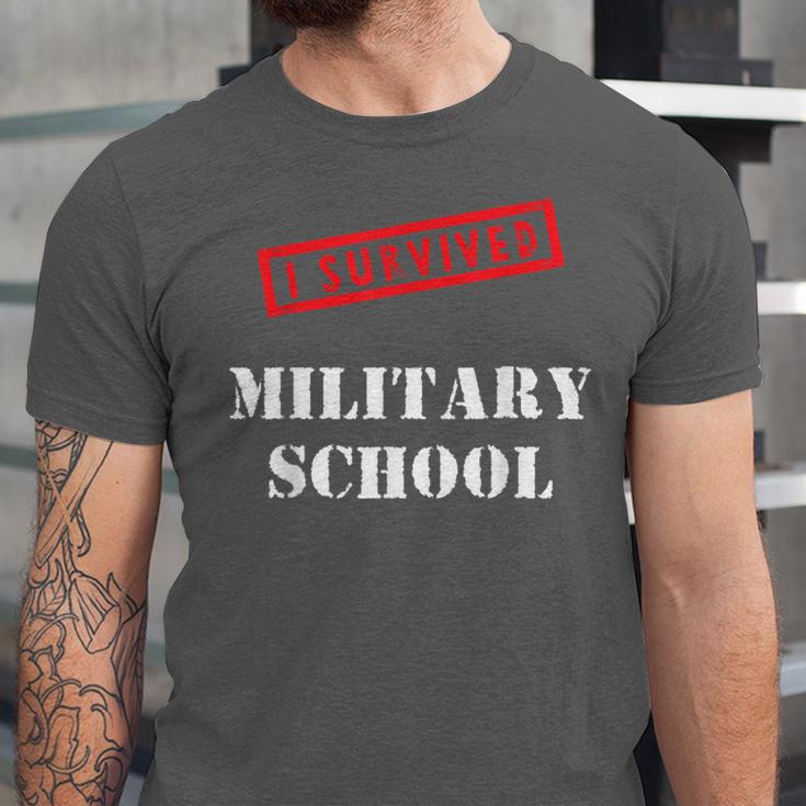 I Survived Military School Graduation Straight Outta Unisex Jersey T-Shirt