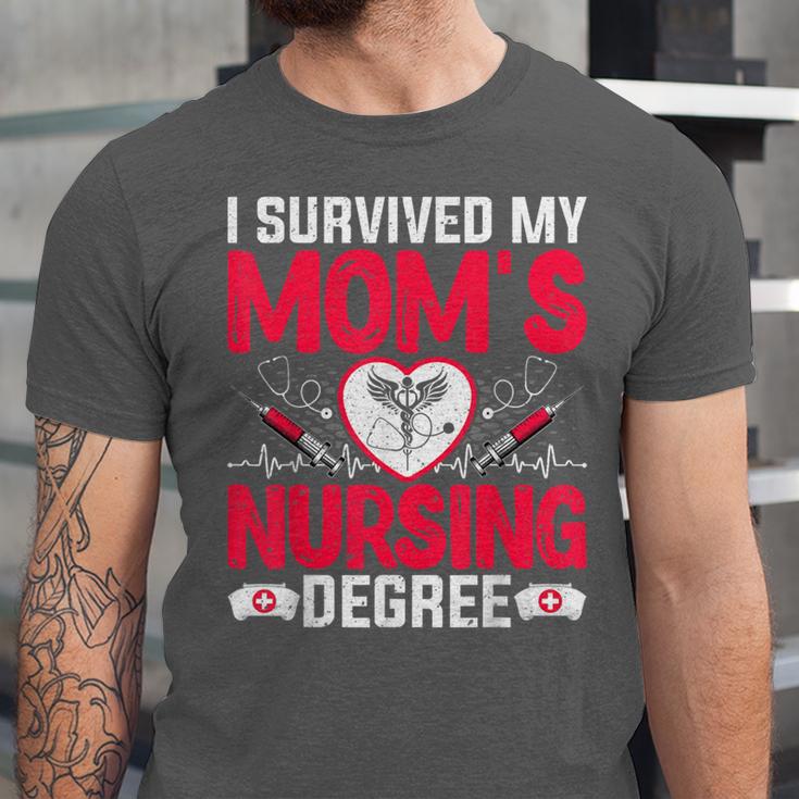 I Survived My Mom’s Nursing Degree Nurse Nursing Graduation Unisex Jersey T-Shirt