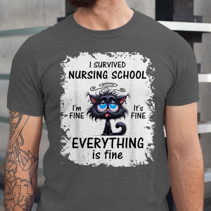 I Survived Nursing School Graduation 2025 Unisex Jersey T-Shirt