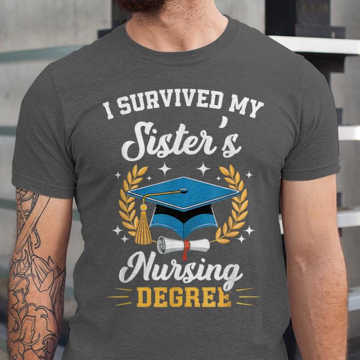 I Survived My Sister's Nursing Degree Graduation Unisex Jersey T-Shirt
