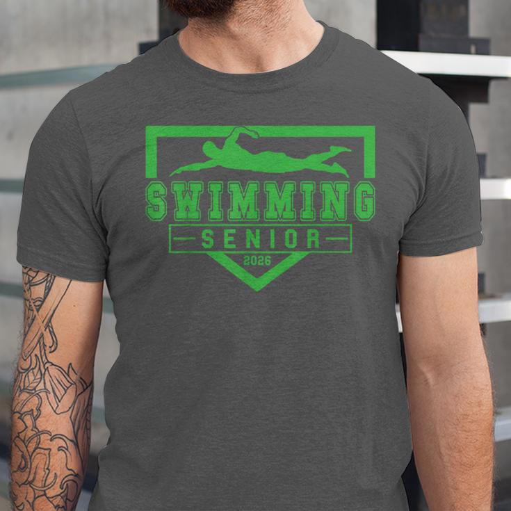 Swimming Senior Night Swim Senior 2026 Graduation 32 Unisex Jersey T-Shirt