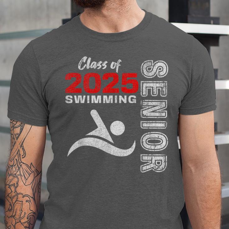 Swimming Team Senior Class Of 2025 Graduation 2025 Unisex Jersey T-Shirt