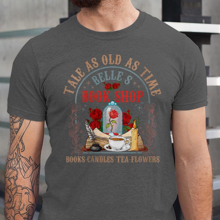 Tale As Old As Time Belle's Book Shop Book Coffee Book Lover Unisex Jersey T-Shirt