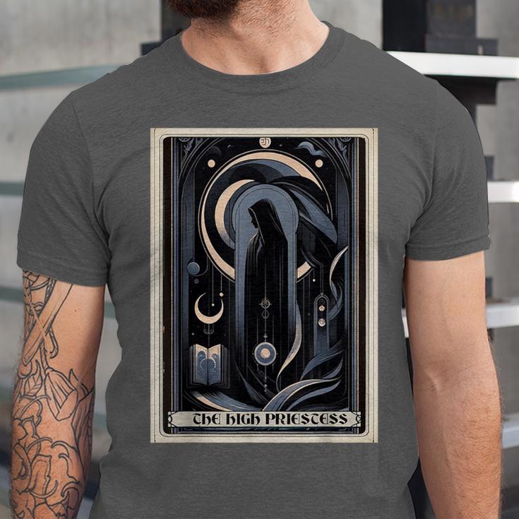 Tarot Cards Guide Book Esoteric Mysticism Clothing The High Priestess -Adults Small Classic Fit Short Sleeve Unisex Jersey T-Shirt