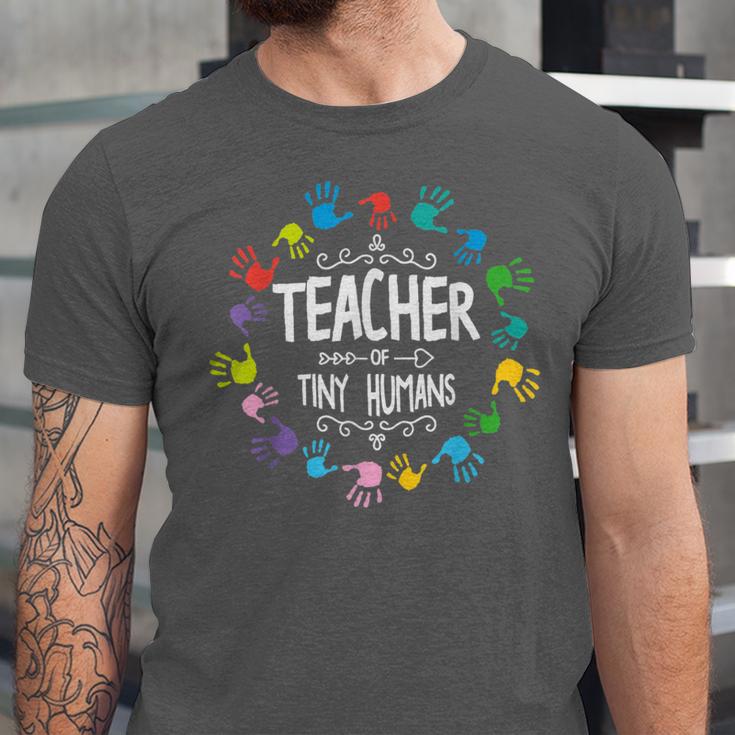Teacher Of Tiny Humans Preschool Kindergarten Graduation Unisex Jersey T-Shirt