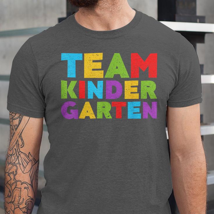 Team Kindergarten Shirt Teacher Back To School Graduation Men Women Girls Kids Unisex Jersey T-Shirt