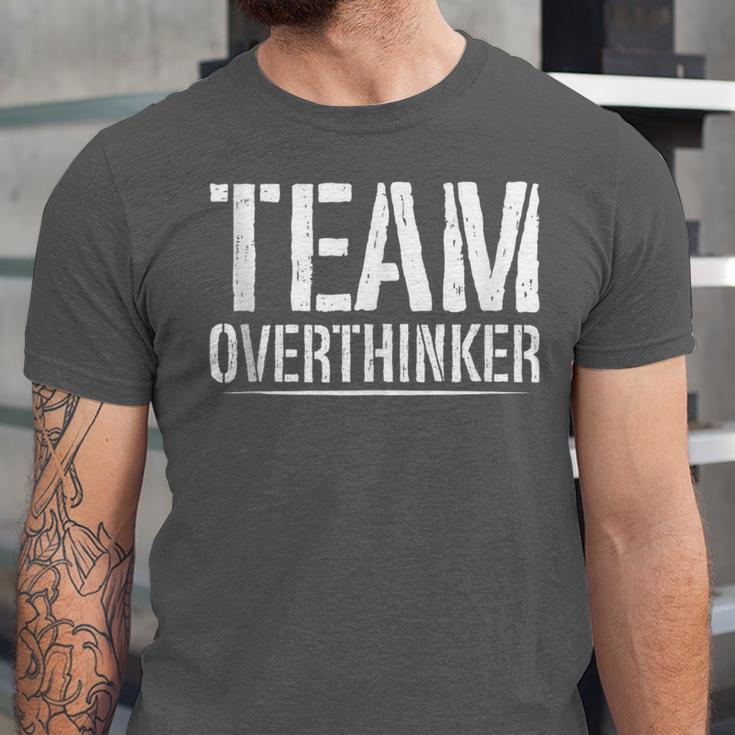 Team Overthinker Introvert Unisex Jersey T-Shirt Team Overthinker Introvert Unisex Jersey T-Shirt
