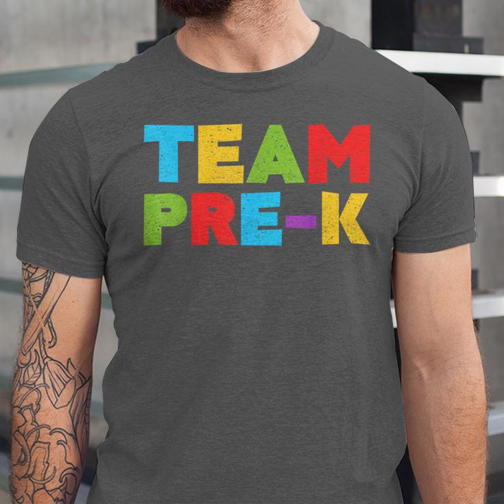 Team Pre-K Shirt Teacher Boy Girl Back To School Graduation Unisex Jersey T-Shirt