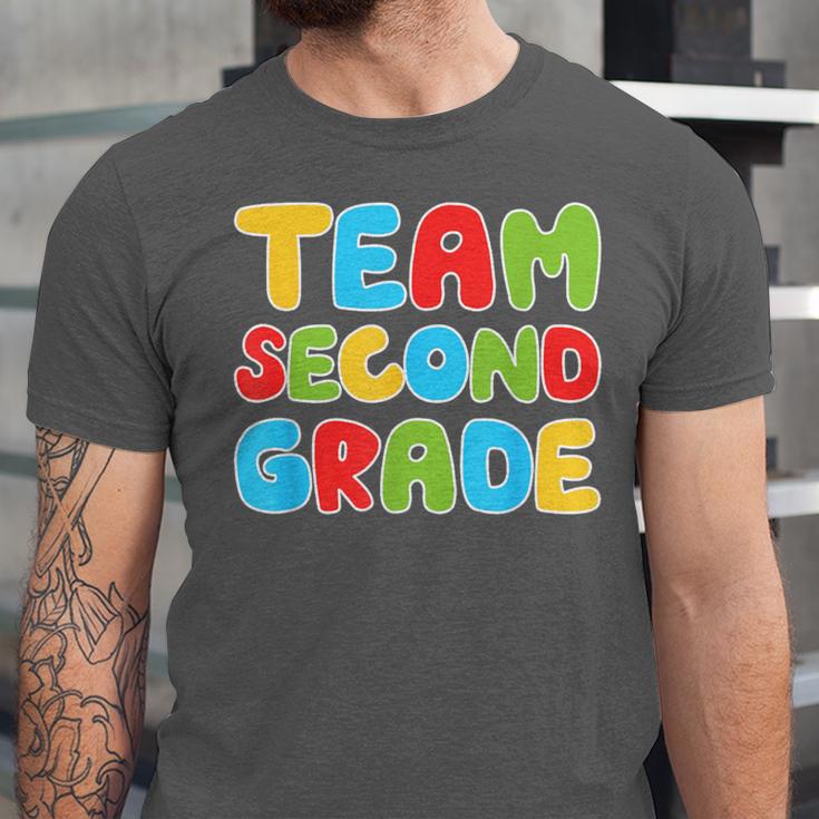 Team Second Grade Shirt 2nd Grade Back To School Graduation Unisex Jersey T-Shirt