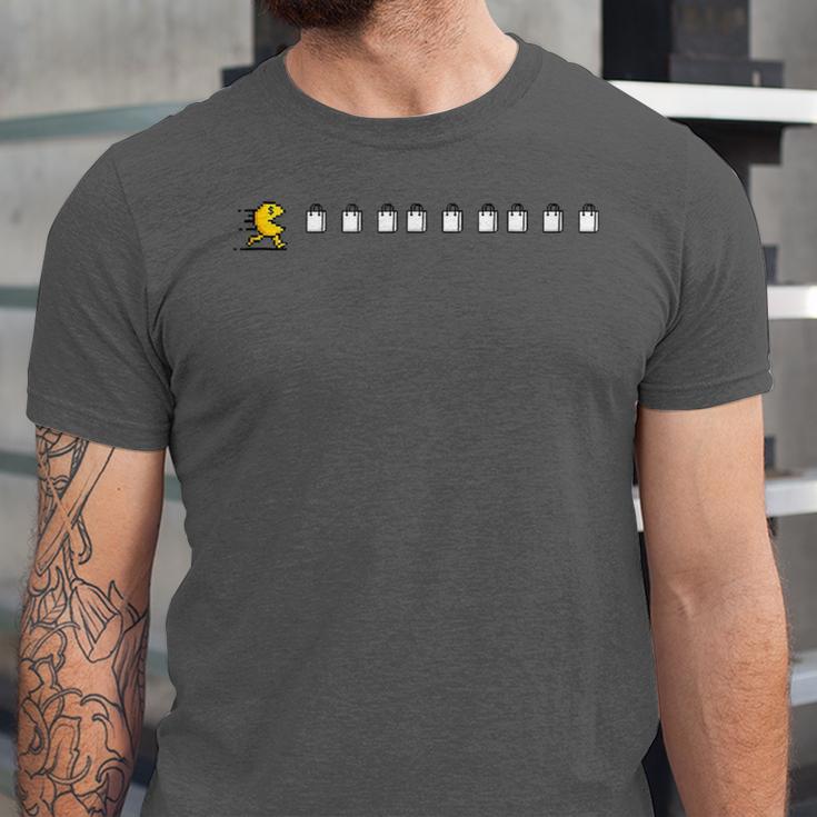 Thanksgiving Fun Nostalgia Pixels Shopping Therapy Unisex Jersey T-Shirt