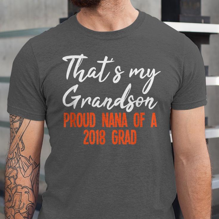 That's My Grandson 2018 Graduation Shirt For Grad Nanas Unisex Jersey T-Shirt