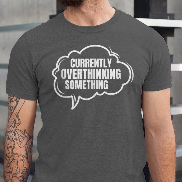 Thinker Introvert Anti Social Overthinker Unisex Jersey T-Shirt