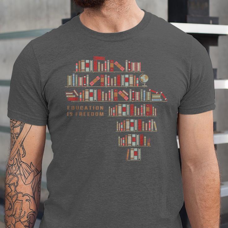 History Book Education Is Freedom Unisex Jersey T-Shirt