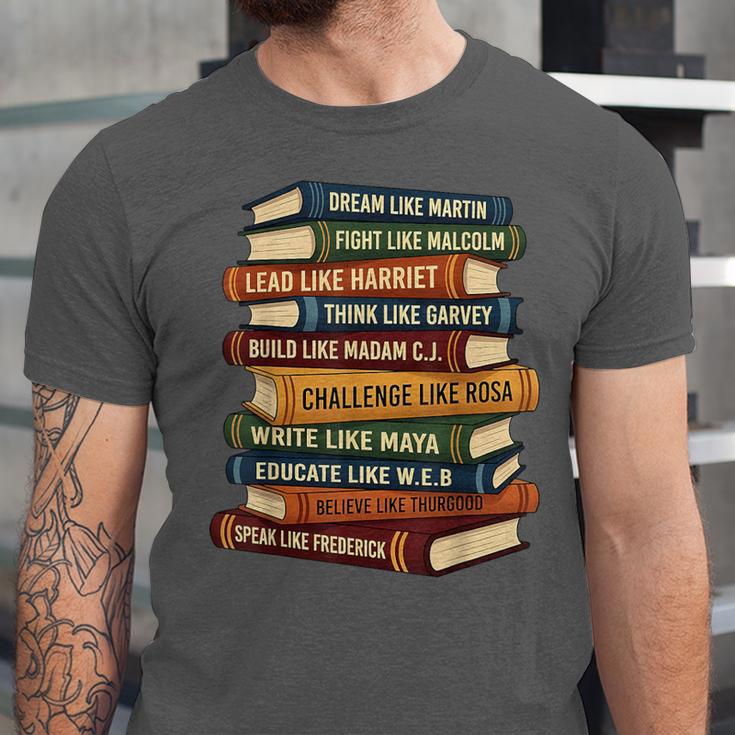 History Month Dream Like Martin Books Men Women Kids Unisex Jersey T-Shirt