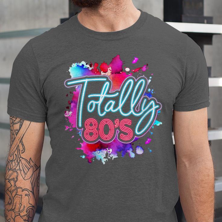 Totally 80's Colorful Retro 1980s Style Nostalgia Vibe Unisex Jersey T-Shirt Totally 80's Colorful Retro 1980s Style Nostalgia Vibe Unisex Jersey T-Shirt