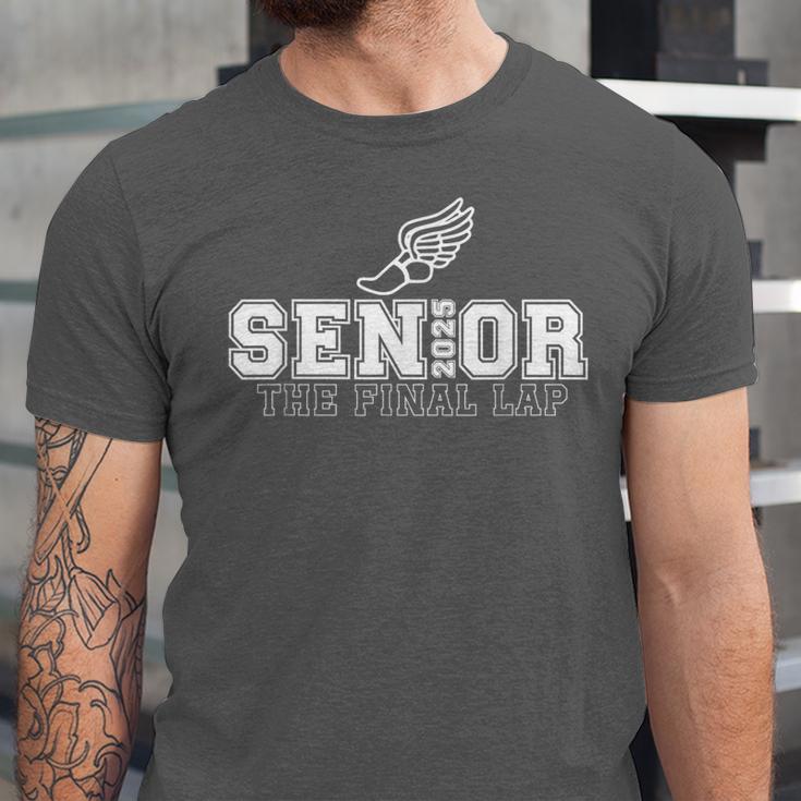 Track & Field Senior 2025 Graduation Year The Final Lap Unisex Jersey T-Shirt