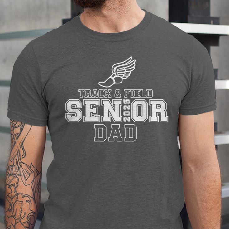 Track & Field Senior Dad 2025 Graduation Year Unisex Jersey T-Shirt