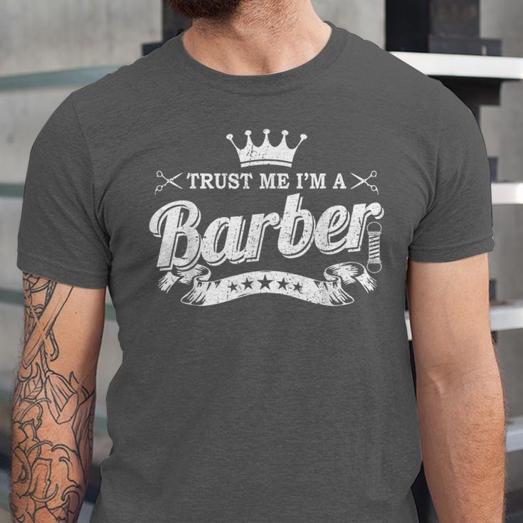 Trust Me I'm A Barber School Graduation Barbershop Cool Unisex Jersey T-Shirt