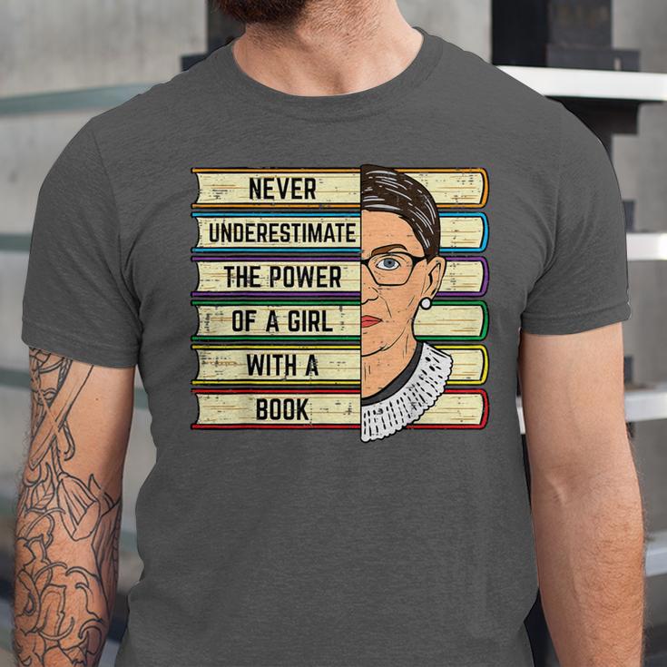 Never Underestimate Girl Read Book Reading Librarian Women Unisex Jersey T-Shirt Never Underestimate Girl Read Book Reading Librarian Women Unisex Jersey T-Shirt