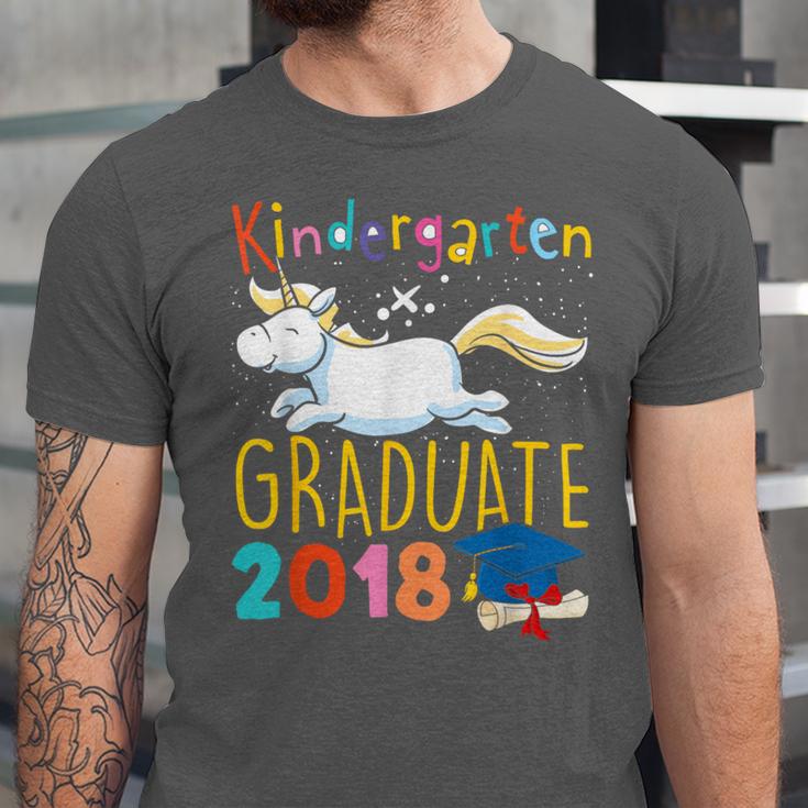 Unicorn Kindergarten Graduation Shirt Girls Unisex Jersey T-Shirt