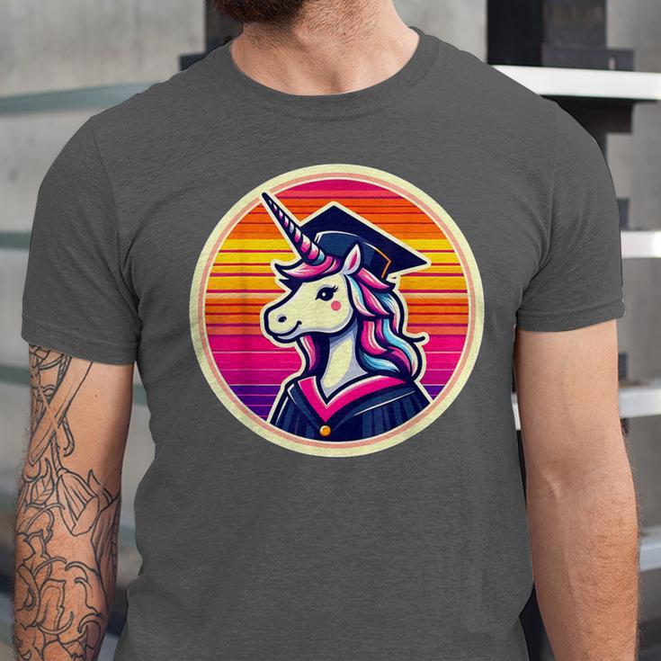 Unicorn University Graduation Graduating School Girl Cute Unisex Jersey T-Shirt
