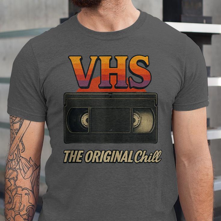 VHS Tape Nostalgia Old School Technology Humor Unisex Jersey T-Shirt