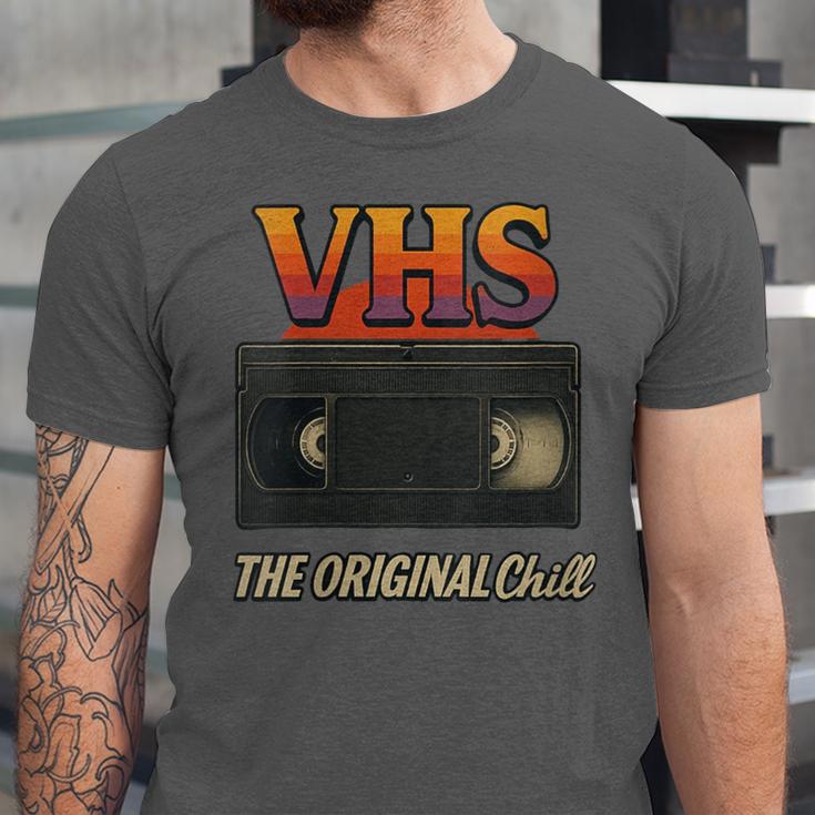 VHS Tape Nostalgia Old School Technology Humor Unisex Jersey T-Shirt