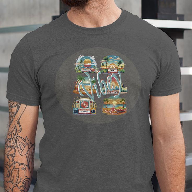 Vibey Nostalgia & Retro Charm Unisex Jersey T-Shirt