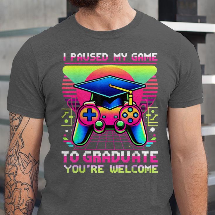 Video Gamer Graduate Graduation Grad Gaming Unisex Jersey T-Shirt