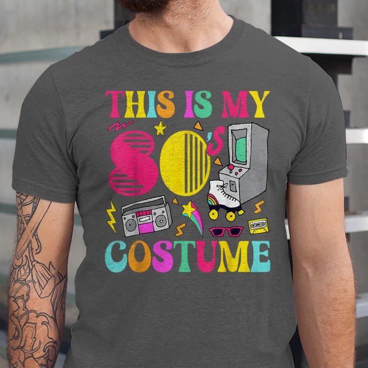 Vintage 80s Vibes Costume Nostalgia 1980s Fashion Cassette Unisex Jersey T-Shirt