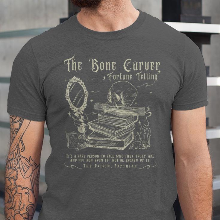 Vintage The Bone Carver Death God Tour Skeleton Spicy Books Unisex Jersey T-Shirt