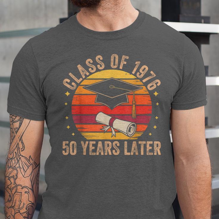 Vintage Class Of 1976 50 Years Later Reunion 50th Graduation Unisex Jersey T-Shirt