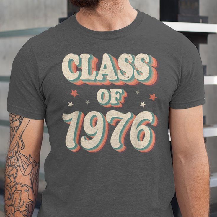 Vintage Class Of 1976 76 High School Graduation Unisex Jersey T-Shirt