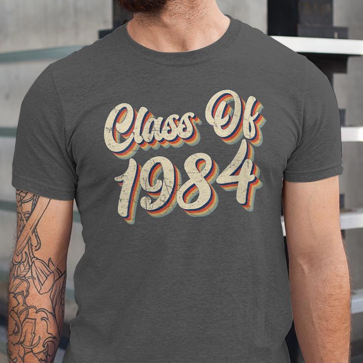 Vintage Class Of 1984 40th Reunion High School Graduation 84 Unisex Jersey T-Shirt