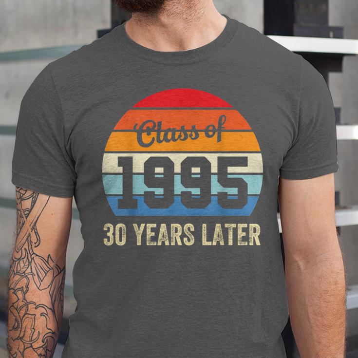 Vintage Class Of 1995 30 Years Later Reunion 30th Graduation Unisex Jersey T-Shirt